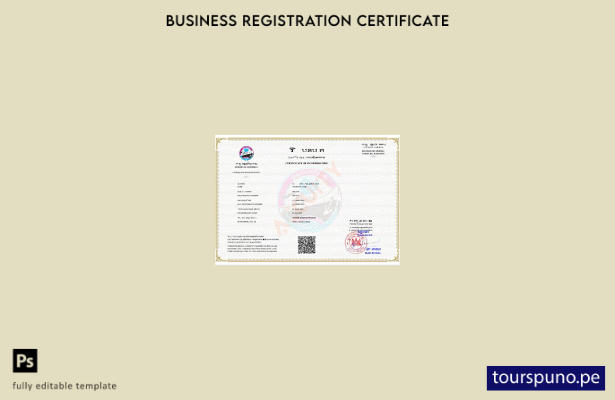 listo para imprimir plantilla de certificado de incorporación de Camboya plantil